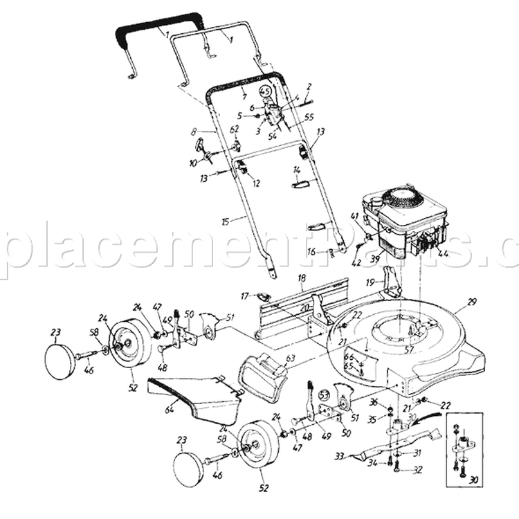 Page A Diagram and Parts List for 115-106C401 1995 Yard Man Lawn Mower